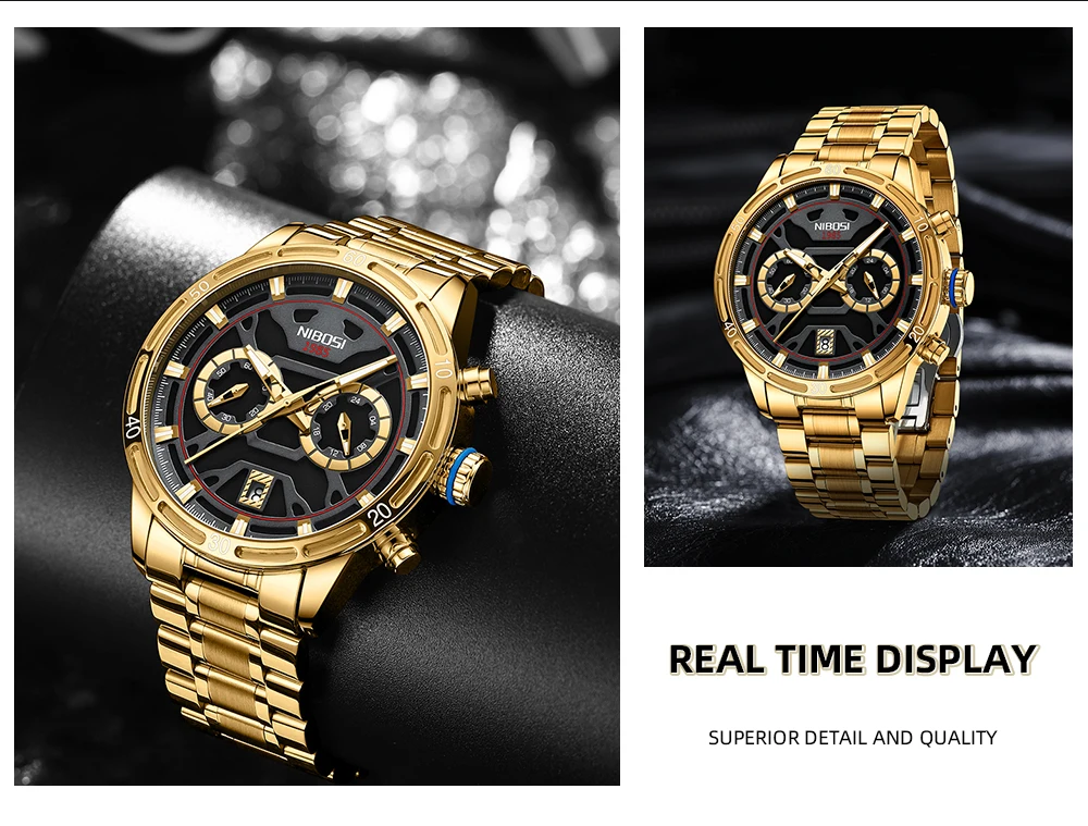 Quartz Watch with Luminous Display 2537 Nibosi