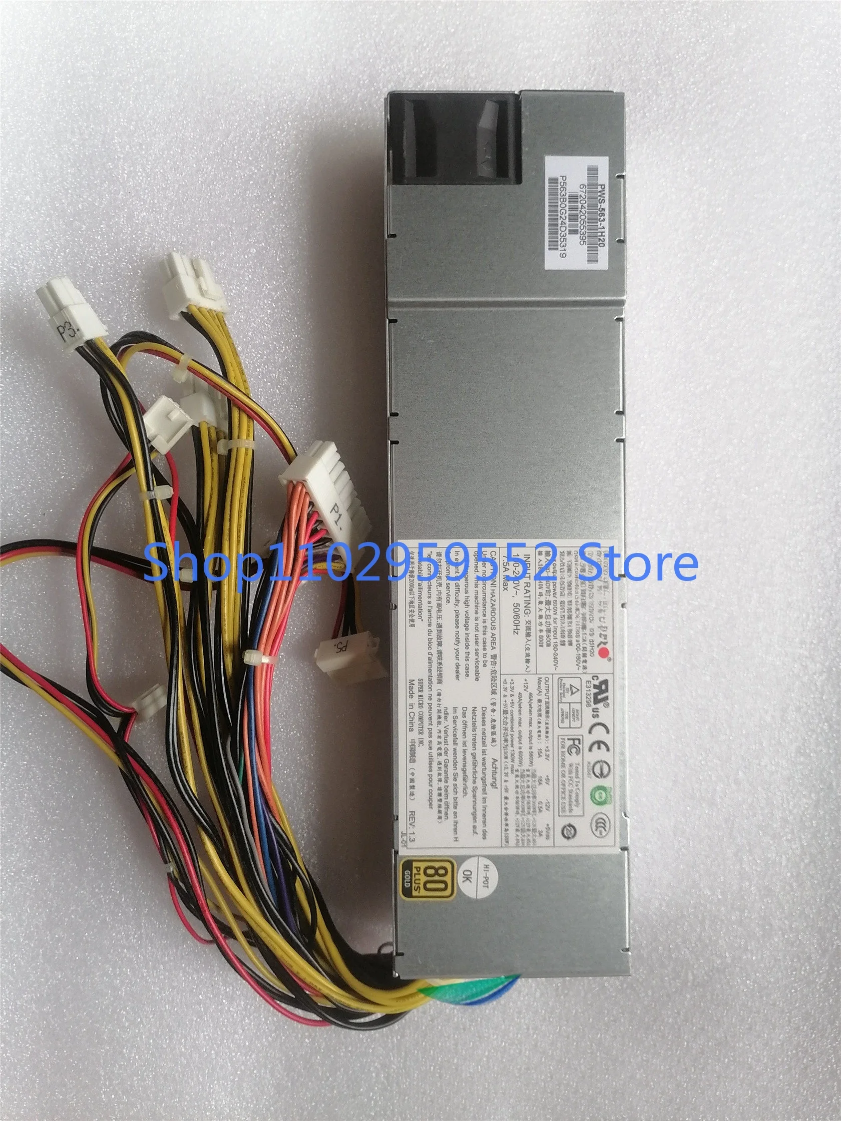 A610r-G PWS-563-1H20 600W 서버 전원 공급 장치용 1개