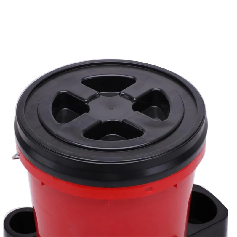 Car Wash Bucket Seat-Mounted Car Cleaning Bucket with/without Lid Movable Wash for Washing