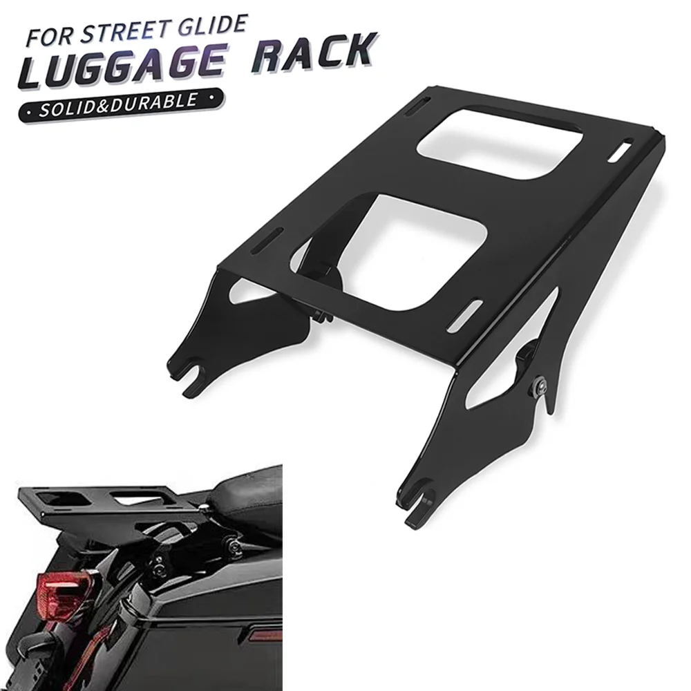 

Detachable Two-Up Tour Pak Pack Mounting Luggage Rack For Harley Touring Street Glide Road King Road Glide Electra Glide 14-22