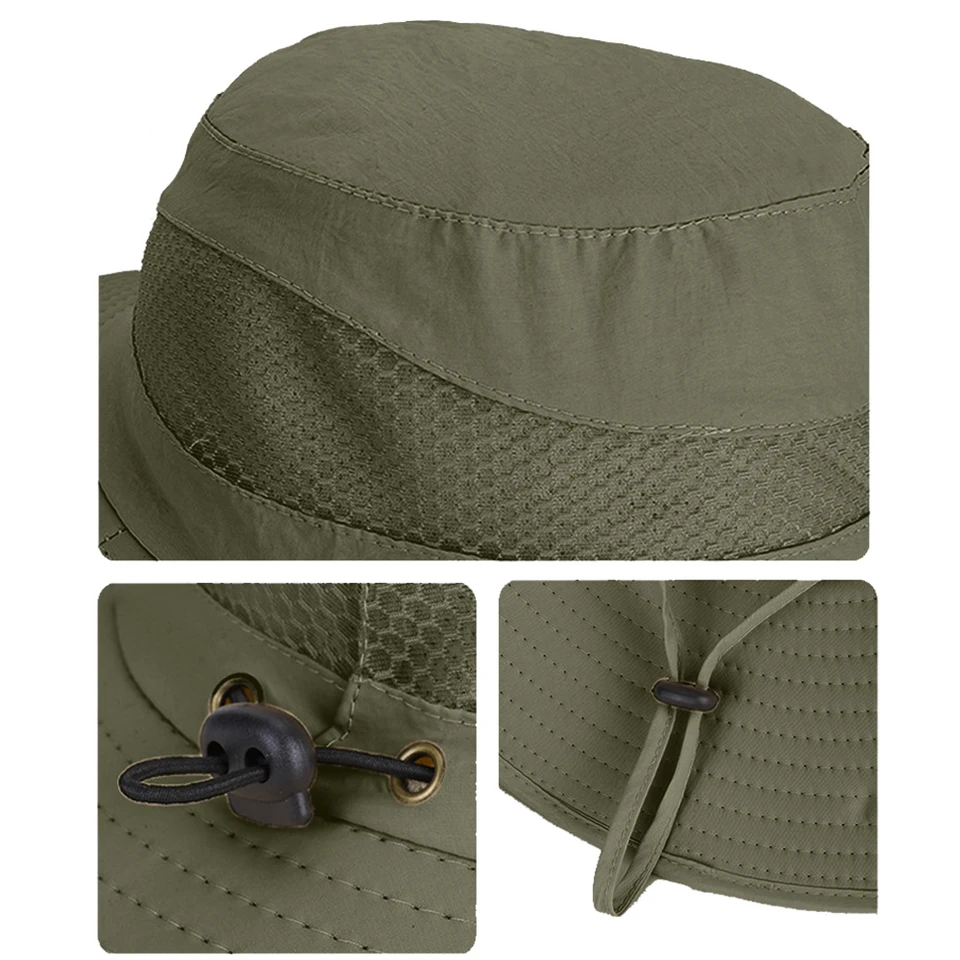Outdoor Solar Powered Sun Hat with Cooling Fan