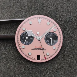 Vibrant Luminous Watch Dial - 29.5mm in White, Black, Pink, Sky Blue & Green with Date Feature - 29.5mm (S5)