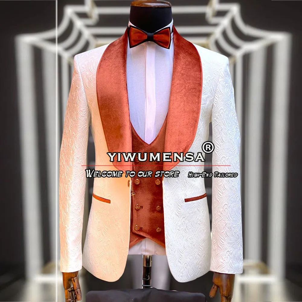 20 Colors Casual Blue Blazer Men Tailor-Made Suit Jacket Slim Fit Groom  Groomsmen Wedding Coat Orange Business Party Tops 1Pcs - AliExpress