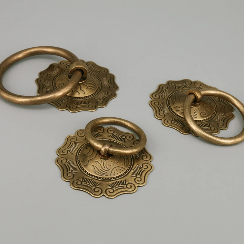 porta porta knockers estilo chines porta knocker porta de madeira puxar anel 03
