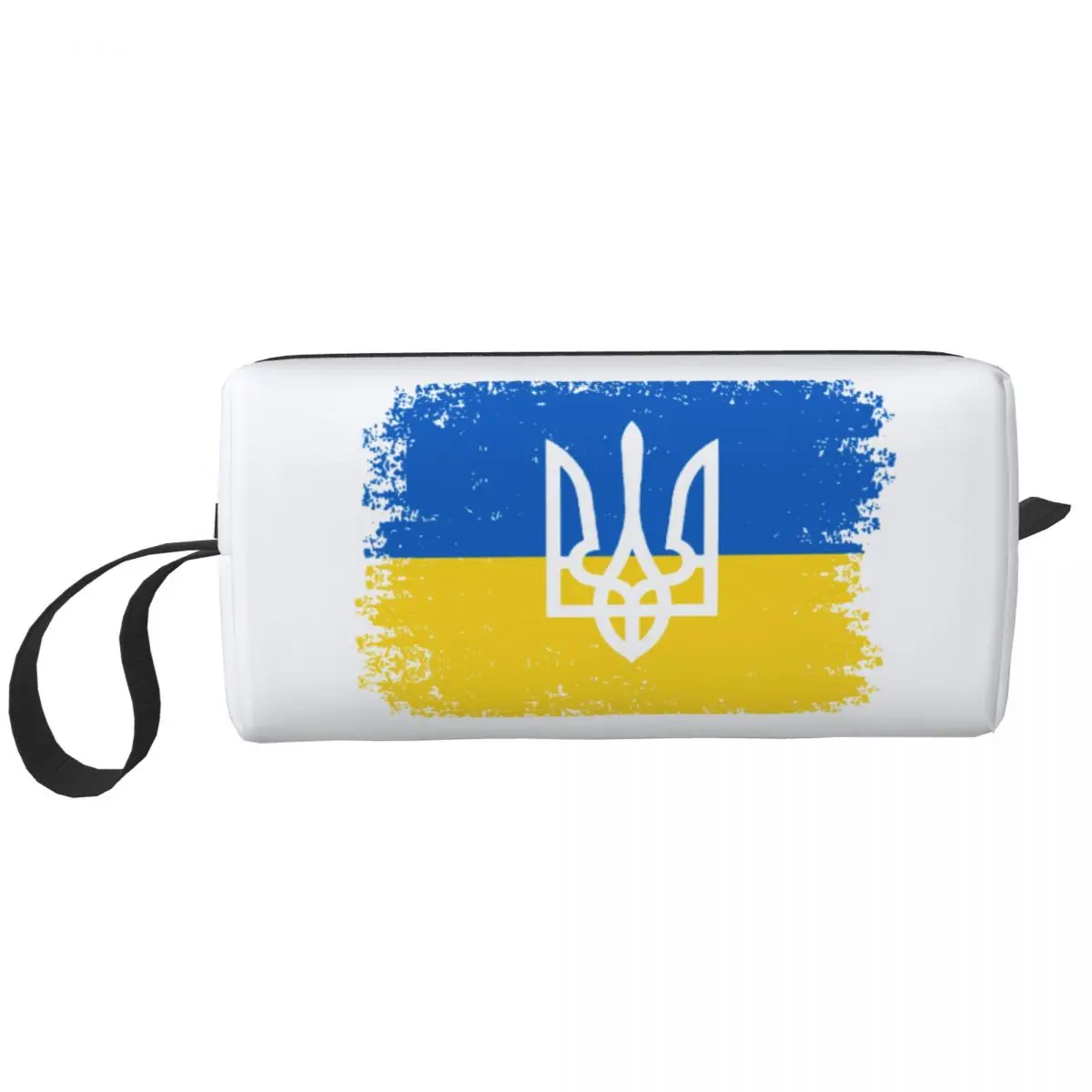 

Ukraine Ukrainian National Flag Makeup Bag Large Cosmetic Bag for Men Women Toiletry Bag Dopp Kit