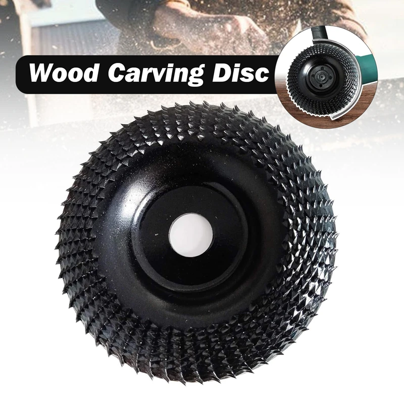 Grinding Wheel Round Angle Grinder Wood Carving Disc Woodworking Grinding Shaping Wheel Abrasive Rotary Tool for 16/22mm Bore Angle Grinders