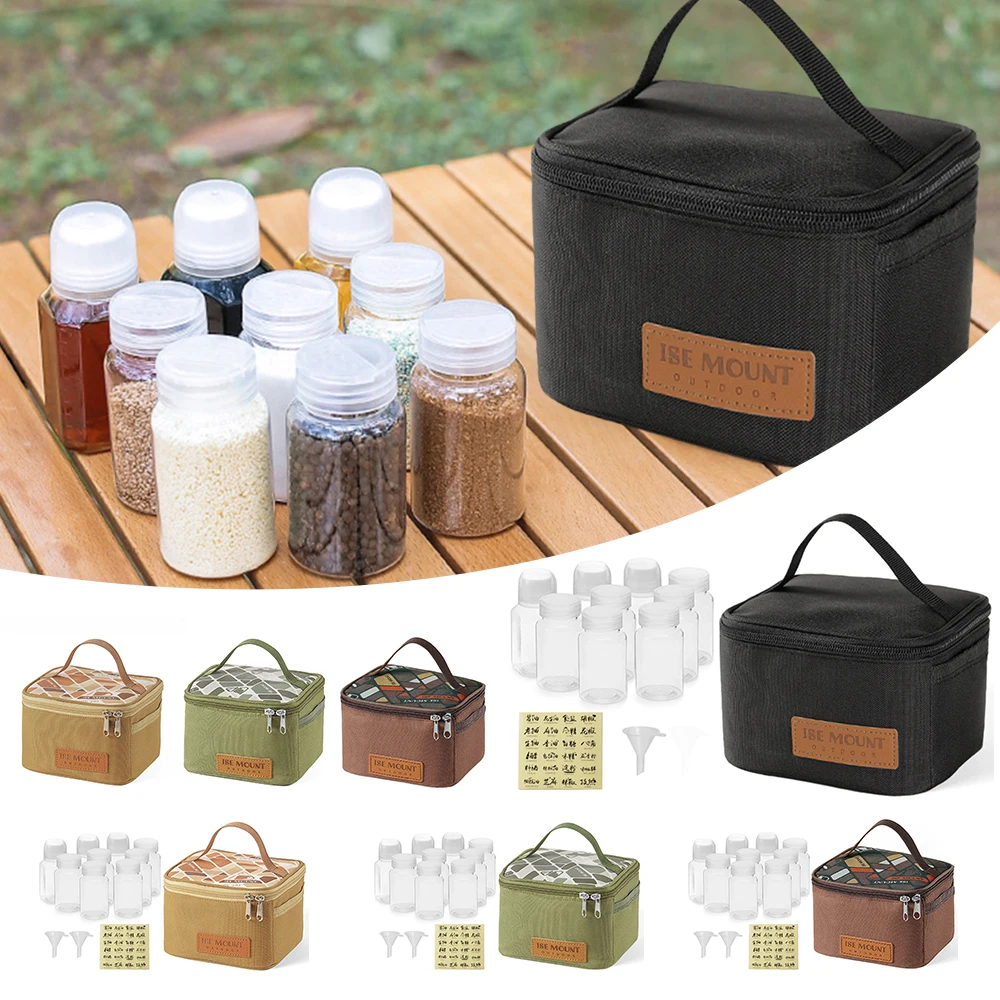 Spice Container Outdoor Spice Jar Portable Storage Bag Solid Liquid Seasoning Bottles Multifunctional Lightweight Camping Supplies
