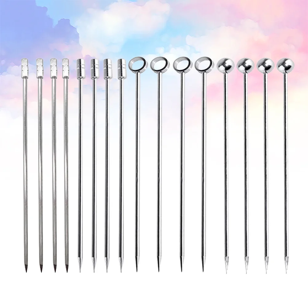 

Cocktail Picks Appetizer Stainless Steel Skewers For Toothpicks Sticks Fruit Metal Toothpick Martini Stick Fancy Garnish Olive