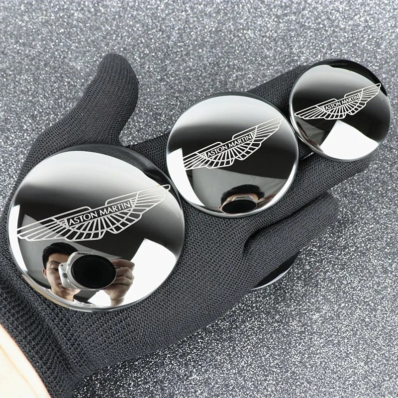 Aston Martin 3D Metalen Embleem - Luxe metallic 48mm sticker voor carrosserie