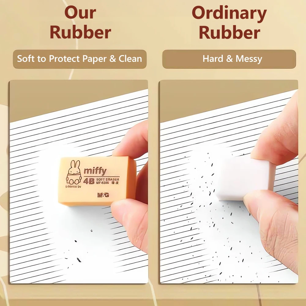 pencil eraser M&G 30pcs Miffy for Examination 4B