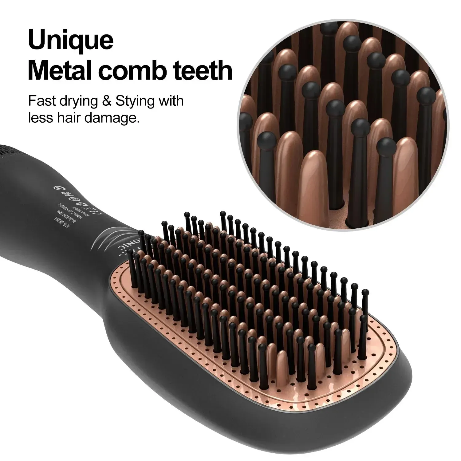 Hot Air Hair Brush Hair Straightener Brush Hair Straightener Comb Hair Straightener 3 In 1 Styling Comb For Women