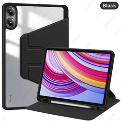Universal Rotating Tablet Case, 360° Protection for Various Models and Sizes (Black)