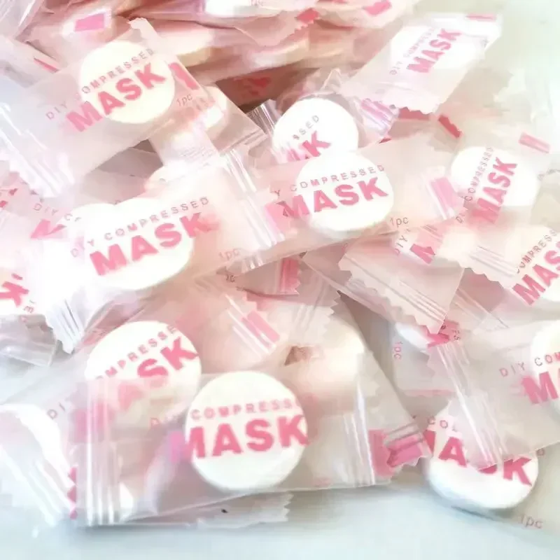 Disposable Compressed Facial Masks - Portable Non-Woven Cotton Masks for Skin Care (30/50 Pack)