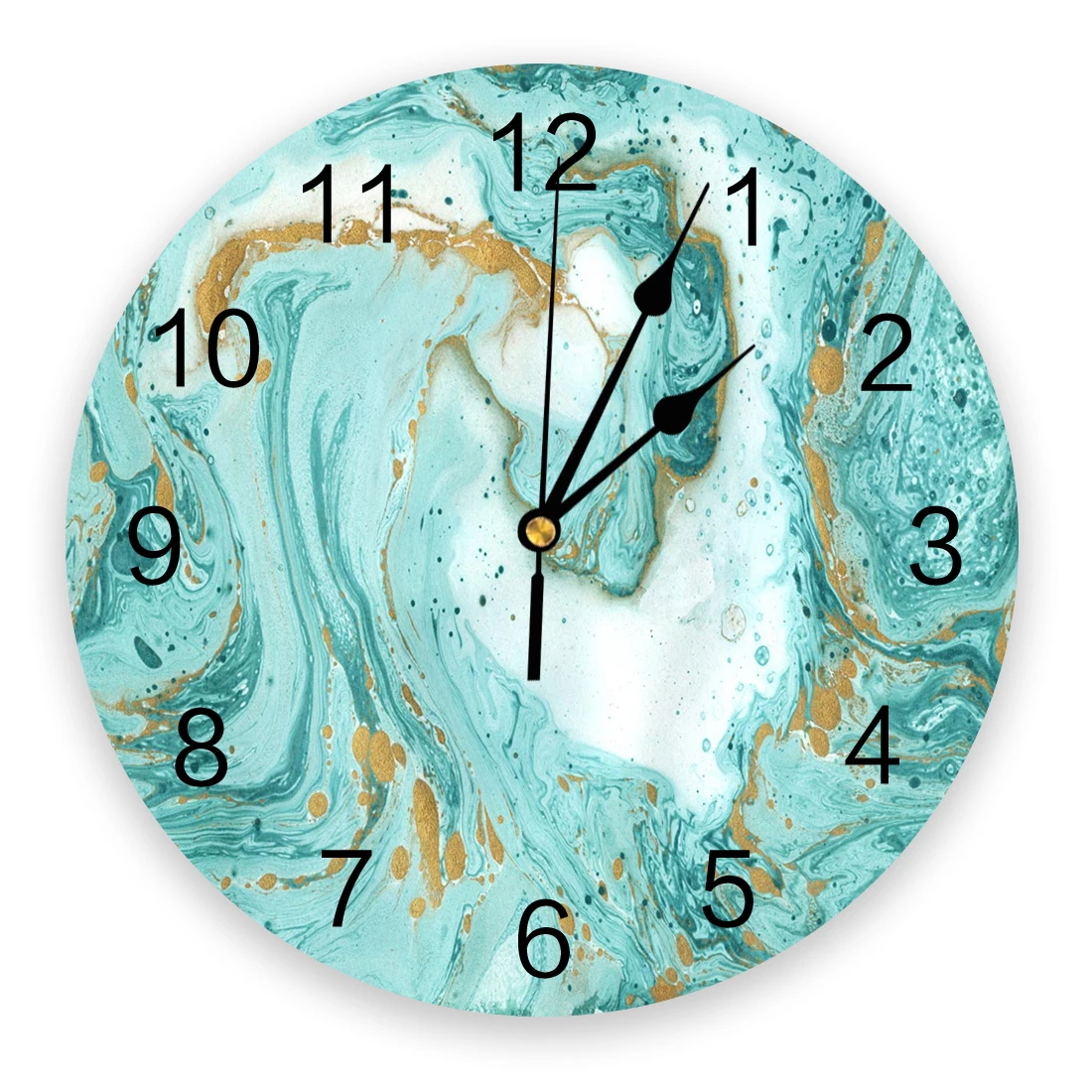 Marble Granite Turquoise Clocks Home Wall Decorations Living Room Wall