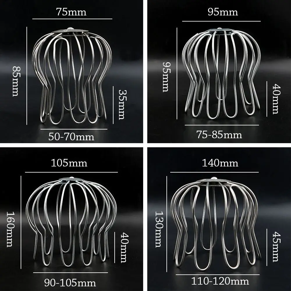 S9aac877c2954403e9e25895fc560818bu Stainless Steel Outdoor Floor Drain Roof Balcony Gutter Guard Strainer Anti-blocking Rain Pipe Cap Drainage Plumbing Fitting Mallzona