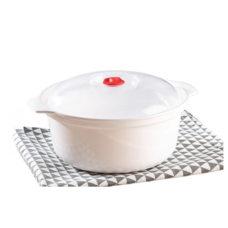 Microwave Oven Box Heated Soup Pot Rice Steamed Buns With Lid Eco-friendly Food Grade Kitchen Tool