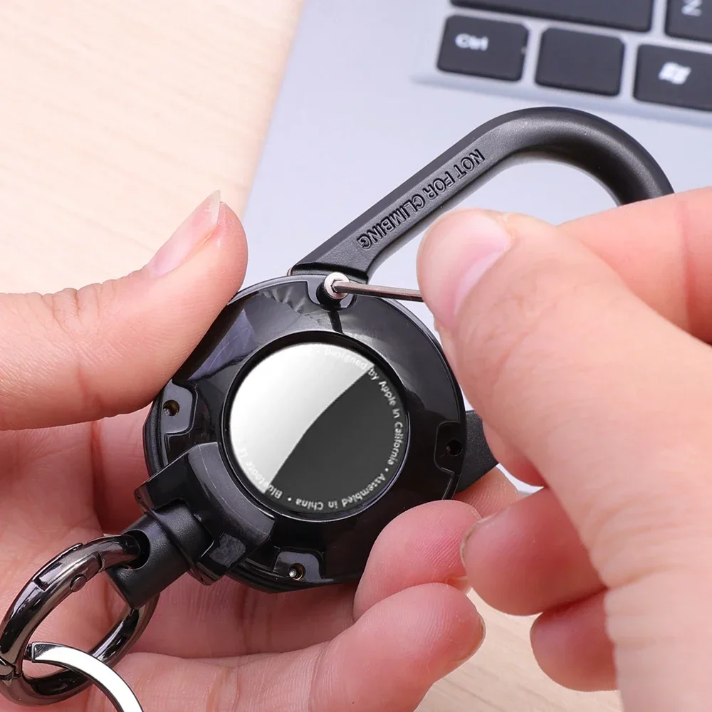 Universal Protective AirTag Holder with Carabiner