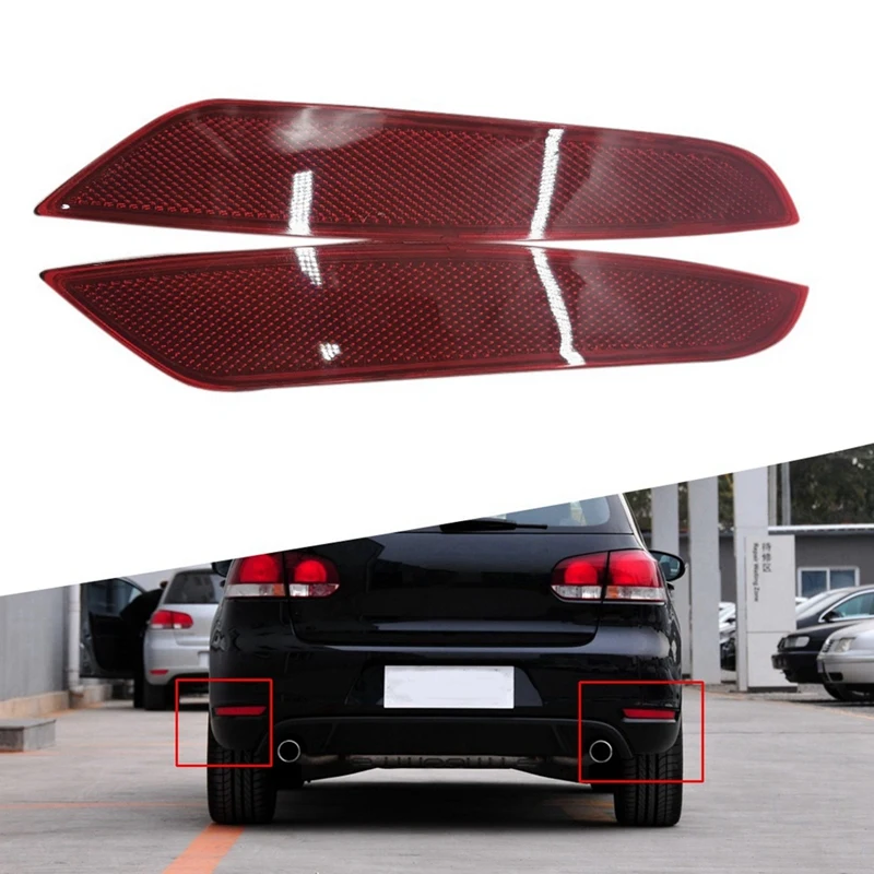 

5KD945105A 5KD945106A Rear Bumper Reflector Warning Lights Reflector Lights Car For Volkswagen Golf 6 MK6 2009-2013 Parts