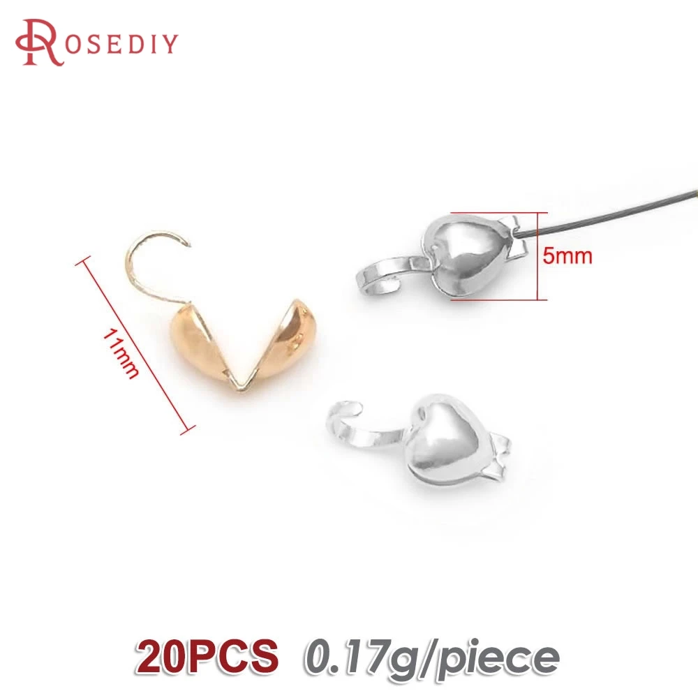 18K Gold Color Brass Wire and Thread Cover Clasps