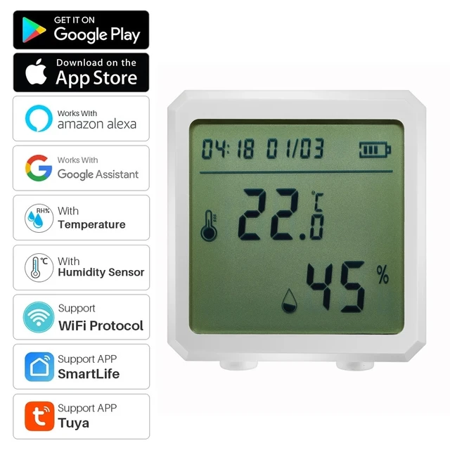 Thermometre Hygrometre Connecté - Capteur De Température - AliExpress