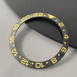 Premium 38mm Carbon Fiber Pattern Bezel for Watch Case Replacement (GMT 8 Ceramic Bezel)