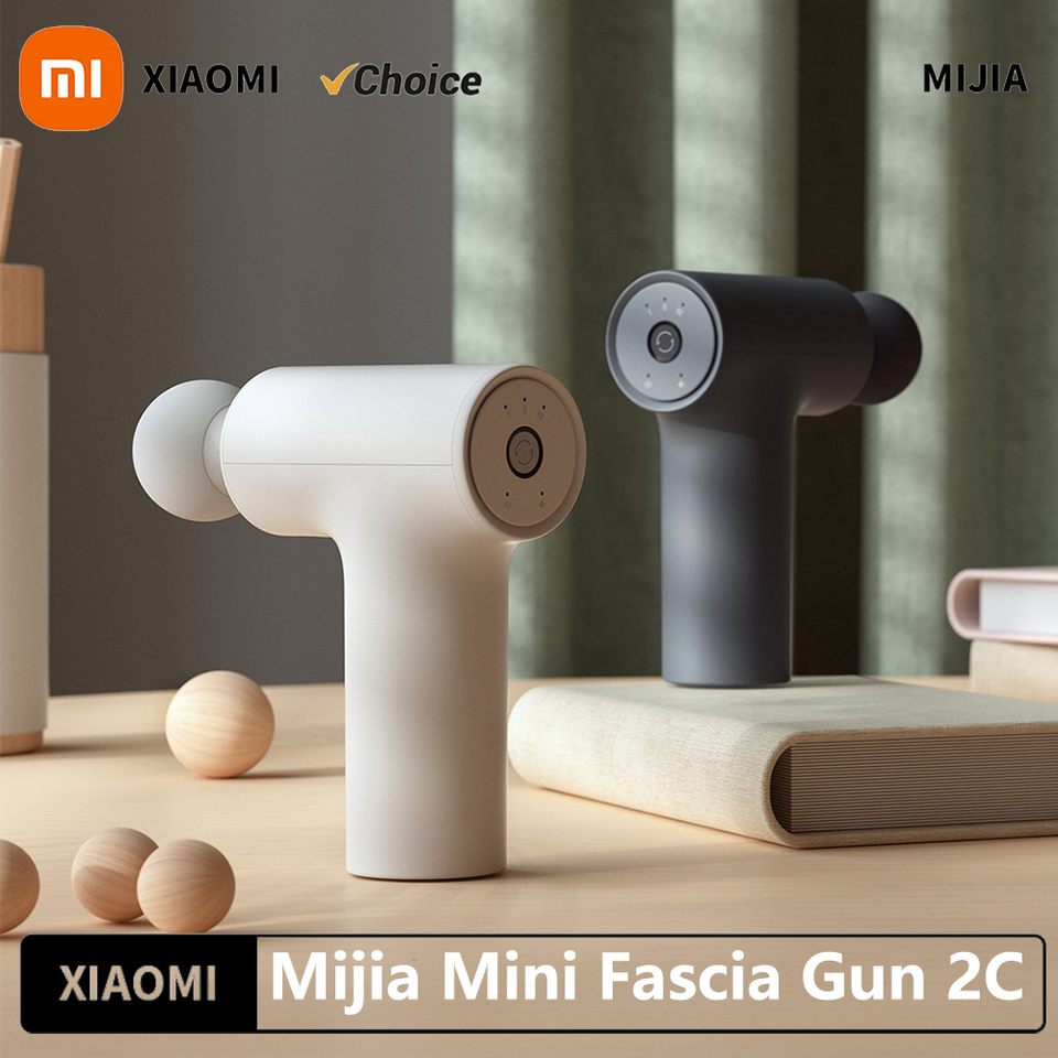 Original Xiaomi Mijia Mini Fascia Gun 2C Thrust 12kg Smart Gear Memory 350g Portable 2500rpm High Speed Massager Abstract Heat