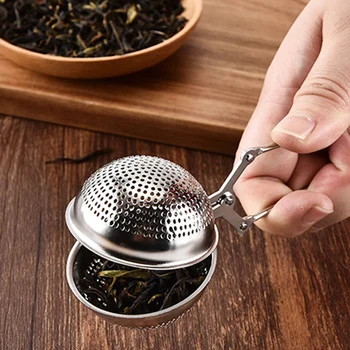 Tea Strainer Stainless Steel Tea Infuser Mesh Tea Ball Infuser Filter Reusable Loose Leaf Strainer Bag Brew Herb Tea Accessories 4