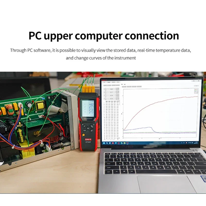 UNI-T UT325F 4채널 디지털 온도계 J/T/E/R/S/N/K 타입 열전대 온도 측정기 고정밀 블루투스