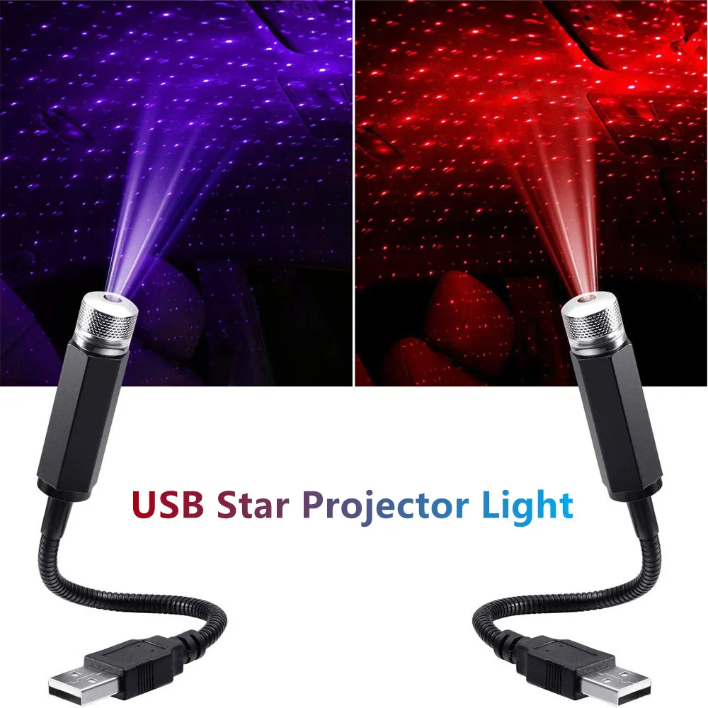 별 프로젝터 램프, USB LED 하늘 야간 조명, 별이 빛나는 갤럭시 램프, 프로젝션 램프 장식, 지붕 방 천장용 야간 조명
