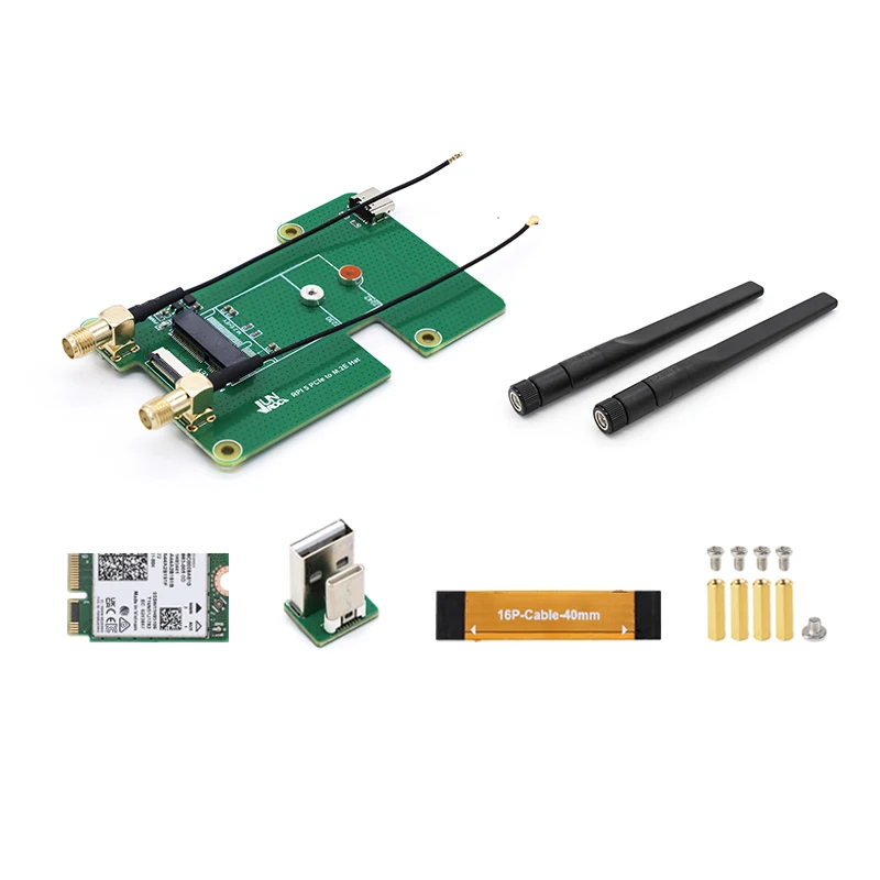 Raspberry Pi 5용 M.2 E HAT에 대한 RPI PCIe, NGFF M.2 E 키 무선 NIC와 호환 가능