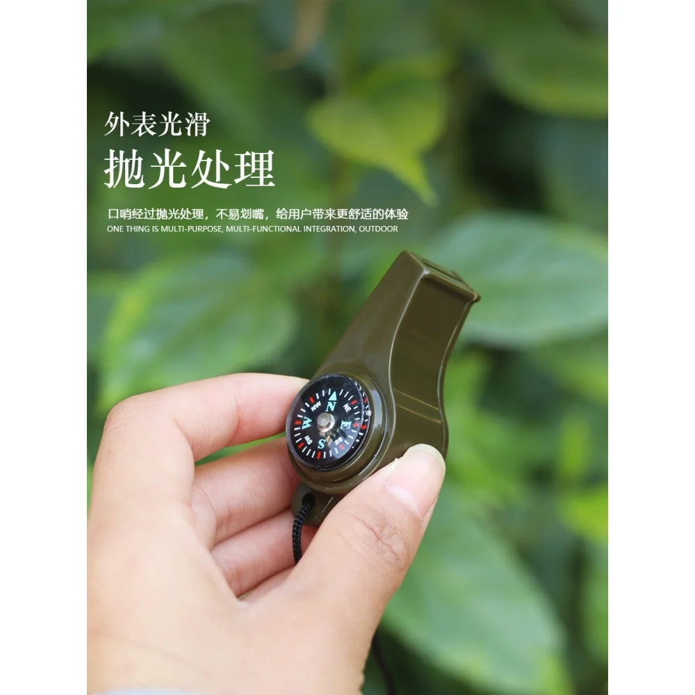Compass thermometer three in one whistle life-saving multifunctional whistle referee coach field emergency
