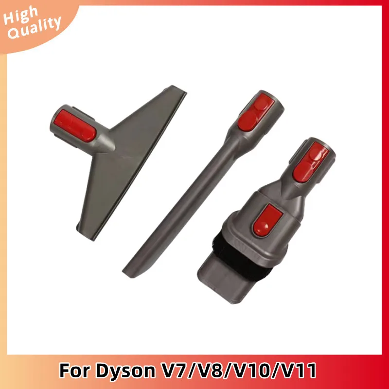 

Suitable for Dyson V7/V8/V10/V11 Vacuum Cleaner Flat Suction Sofa Suction Two-in-one Brush Head Three-piece Set