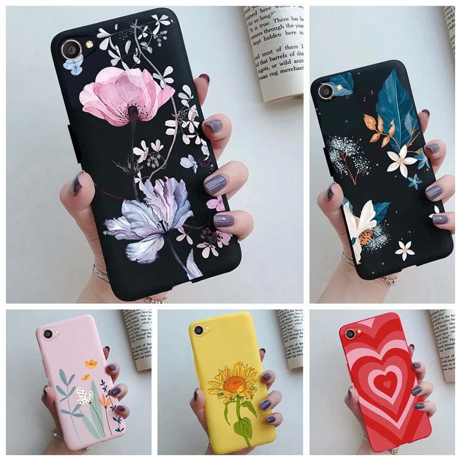 VIVO Y66 Y67 뒷면 커버 Vivo V5 V5s V5 Lite 전화 케이스 VIVO 1609 핸드폰 보호 범퍼, 귀여운 만화 실리콘 가방