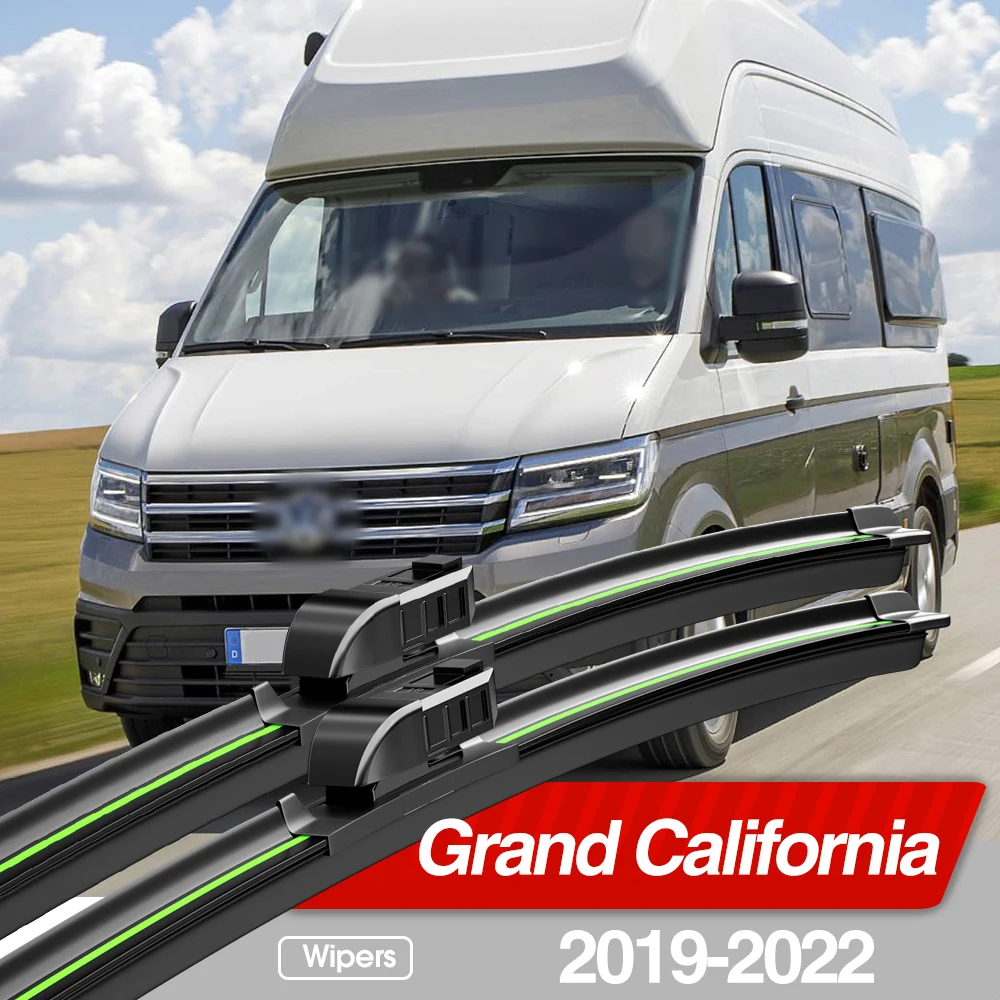 

For Volkswagen VW Grand California 2019-2022 Front Windshield Wiper Blades 2pcs Windscreen Window Accessories 2020 2021