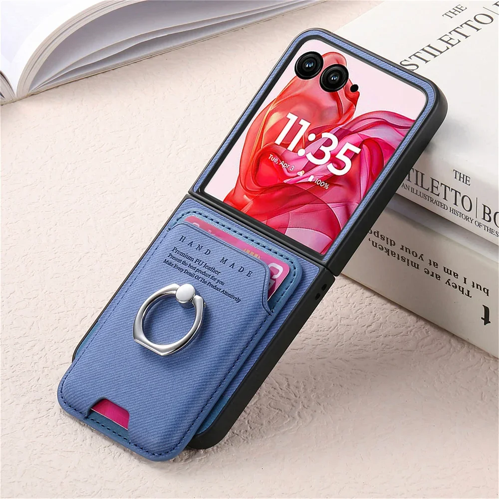 Detachable Magnetic Wallet with Card Holder and Leather Phone Case Cover