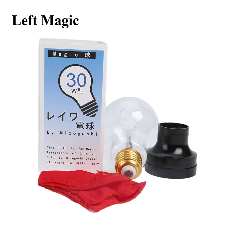 

Scarlet Light Bulb Magic Tricks Red Silk Vanish Into Light Bulb Appearing Magia Magician Stage Illusions Gimmicks Mentalism Prop