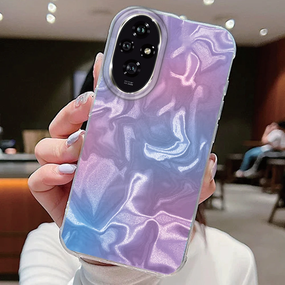 Colorful Gradient Silicone Bumper Phone Case