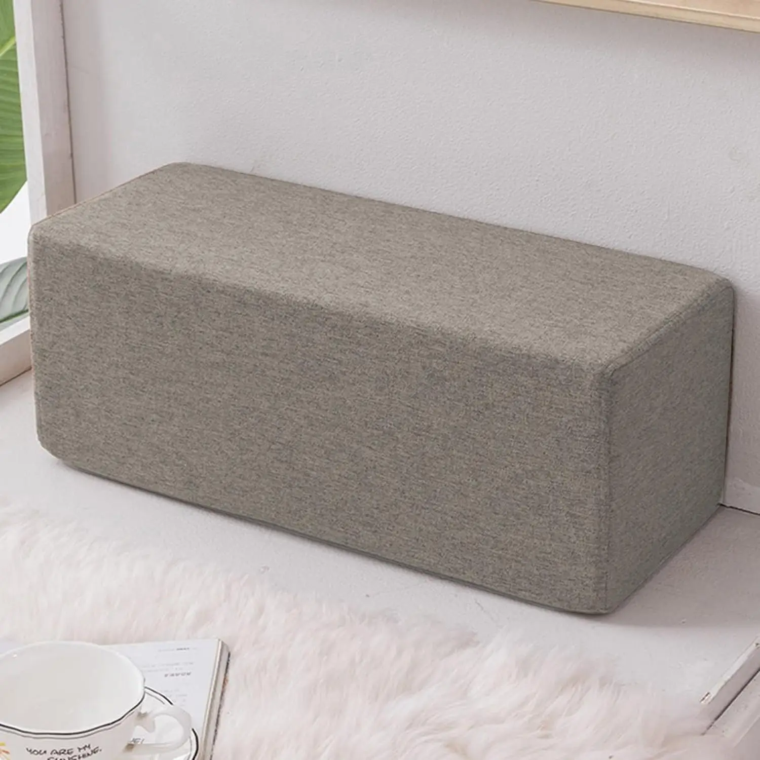 Custom Linen Sofa Armrest Cushions Mattress Bed Gap Filler Bay Window Pads Bed Extender Headboard Pillow Bench Cushion Sofa Pads
