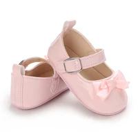 Baby Spring and Autumn Cute Bow Pink Soft Rubber Bottom Anti slip Princess Shoes 0-18 Months Newborn Casual Walking Shoes 4