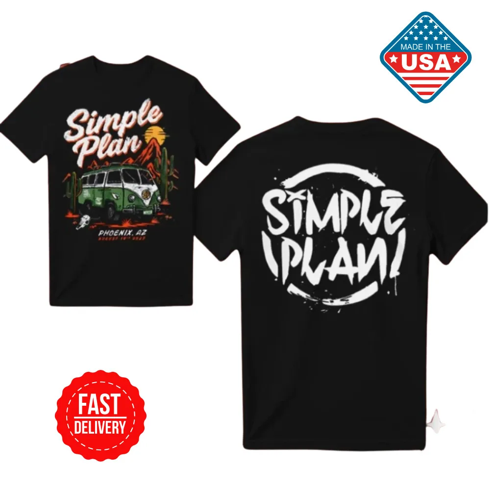 NEW Simple Plan Bigger Than You Think Tour 2025 TShirt Inspired Unisex