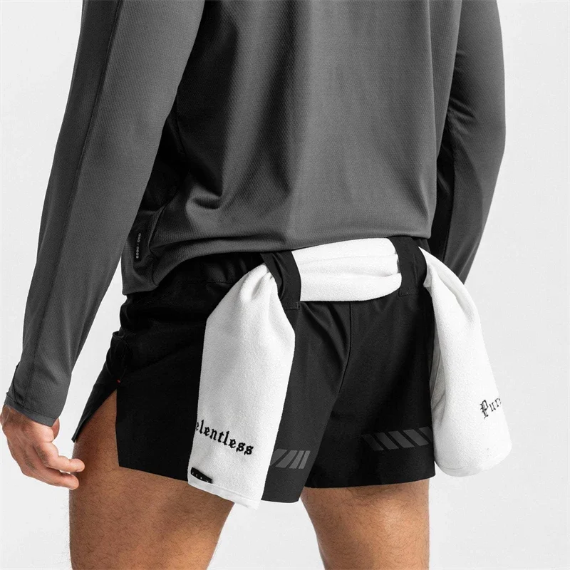 Men's Shorts New Summer Sports Fitness Quick-Drying Breathable Stretch Shorts Gym Running Training Bodybuilding Beach Pants