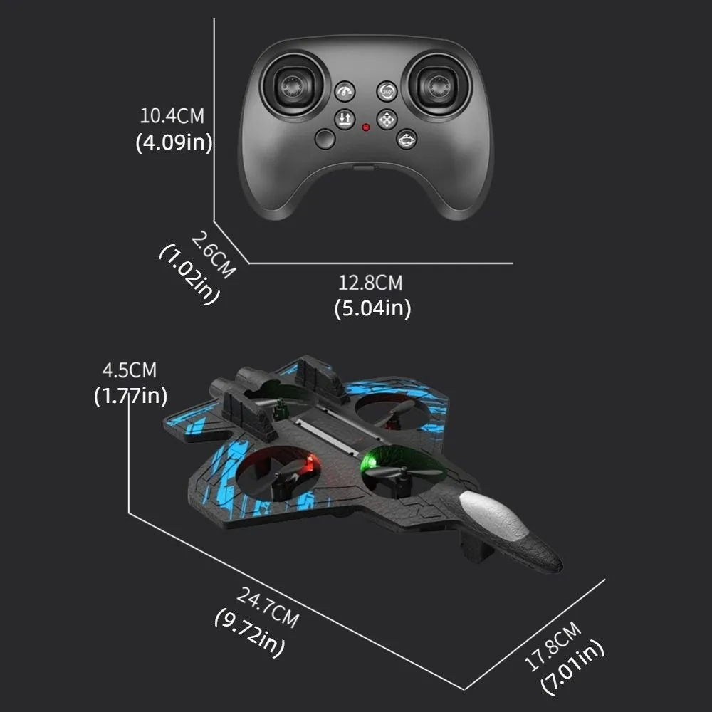 EPP Foam Remote Control Foam Fighter Gravity Sensing 2.4G Stunt Four Motor Helicopter Portable Durable RC Hobby Jet Plane