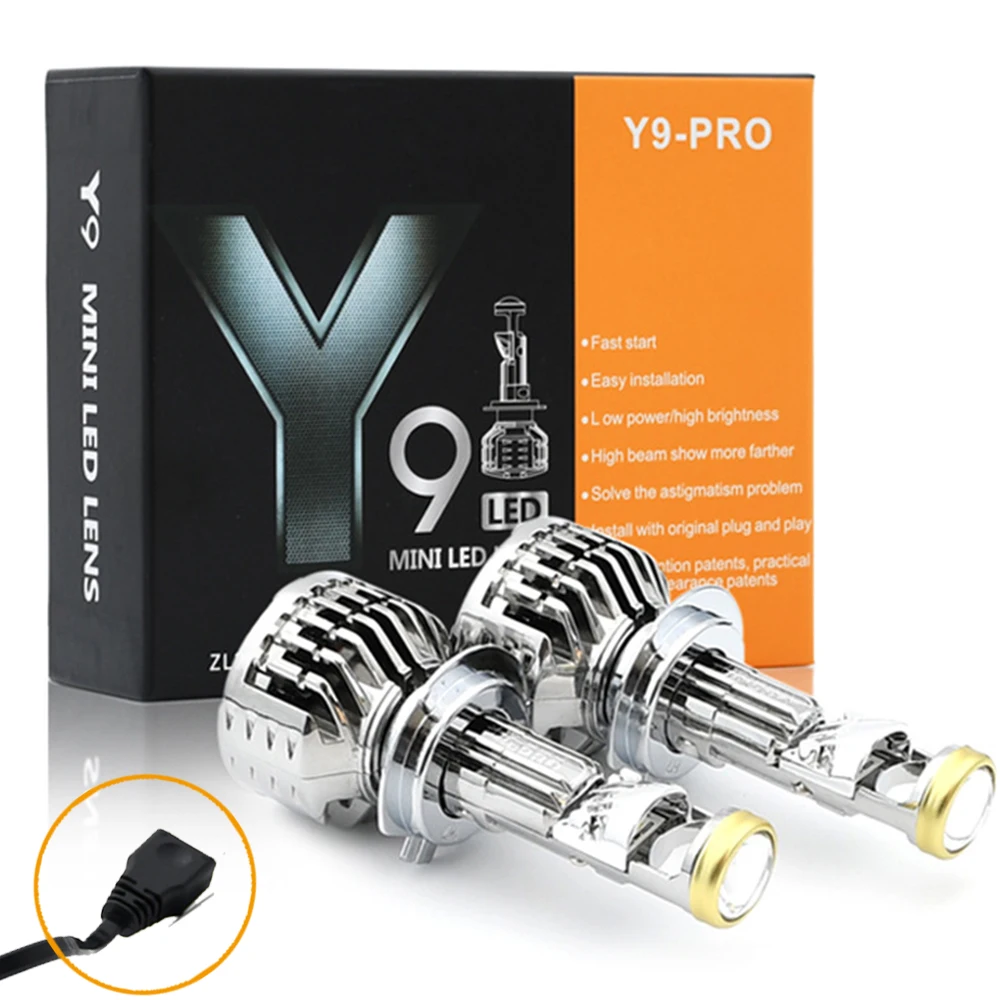 

Automotive Headlamp LED H7 H8 H9 H11 LED Headlamp Lens Headlamp Motorcycle LED Bulb