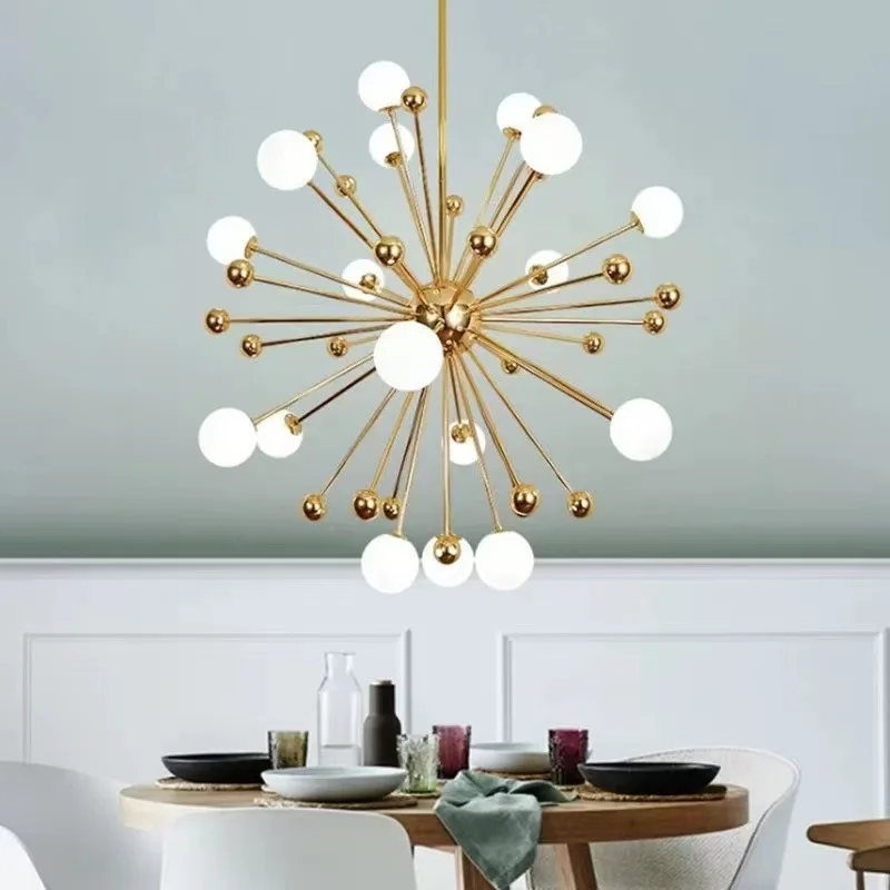 

Art Satellite Chandelier Pendant Light Nordic Living Room Lamp Magic Bean Bedroom Restaurant Lamp Clothing Store Pendant Light