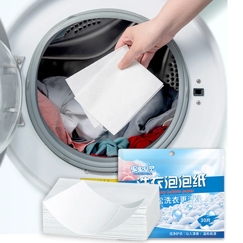 

Laundry Bubble Paper Underwear Children's Clothing Laundry Soap Concentrated Washing Powder Detergent for Washing Machines