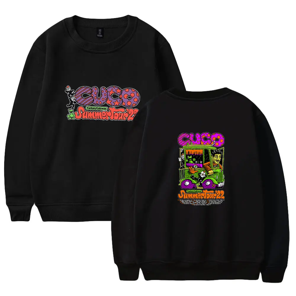 

Cuco Crewneck Sweatshirts Casual Kpop Harajuku Printing O-neck Singer Pullovers High Street Hip Hop Fashion Hoodie College style