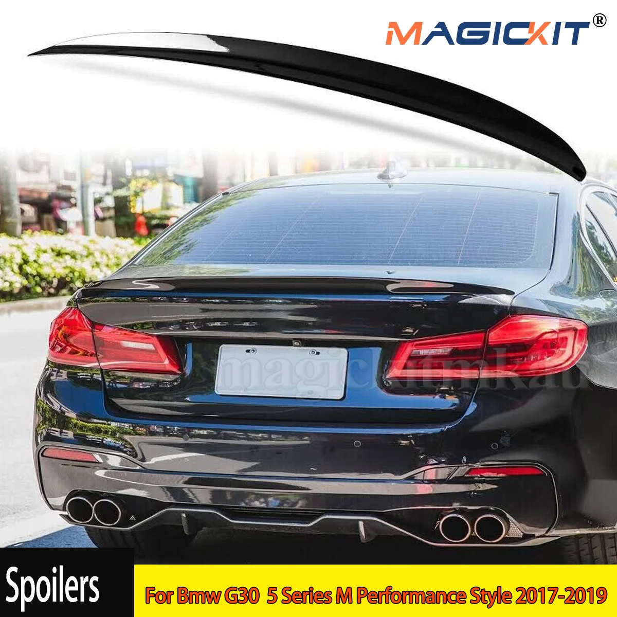 M Performance Style For Bmw G30 Rear Roof Spoiler 5 Series M ...