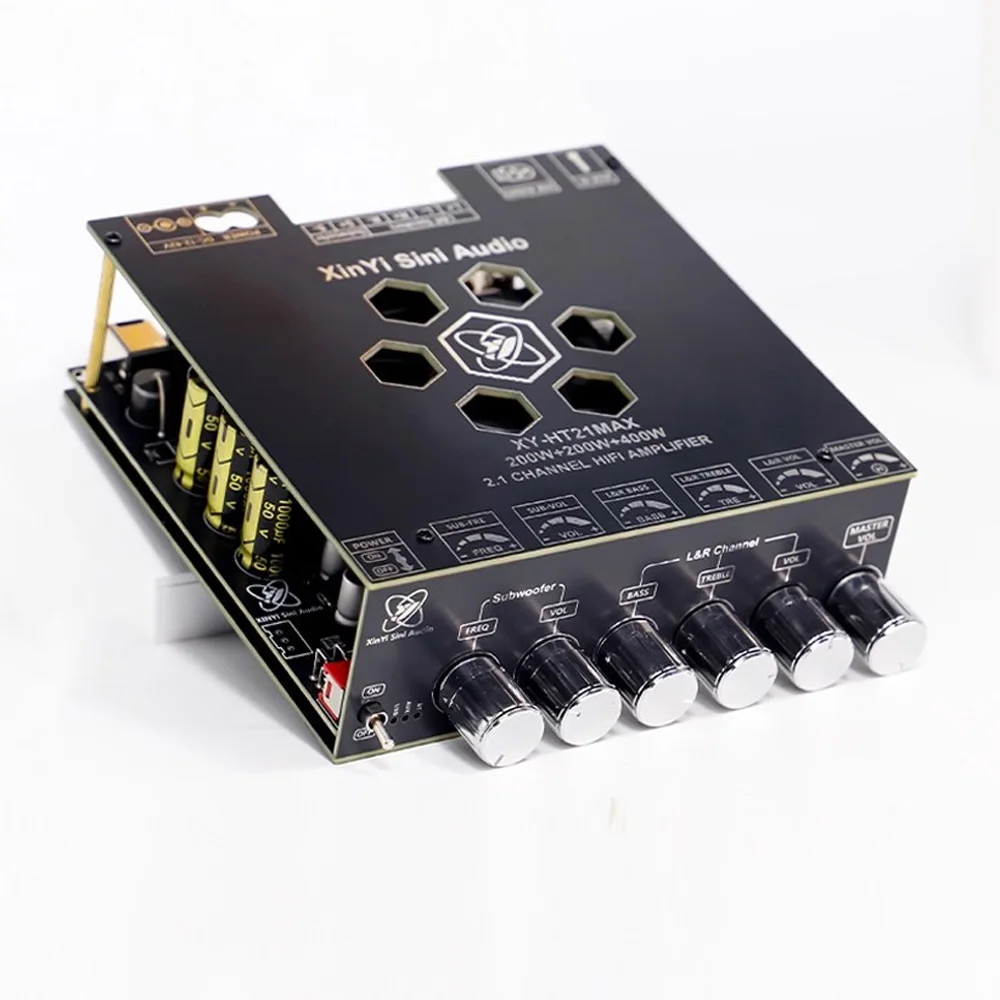 Amplifier 200W*2+400W XY-HT21MAX 2.1 Channel HiFi Bluetooth Digital Audio Power
