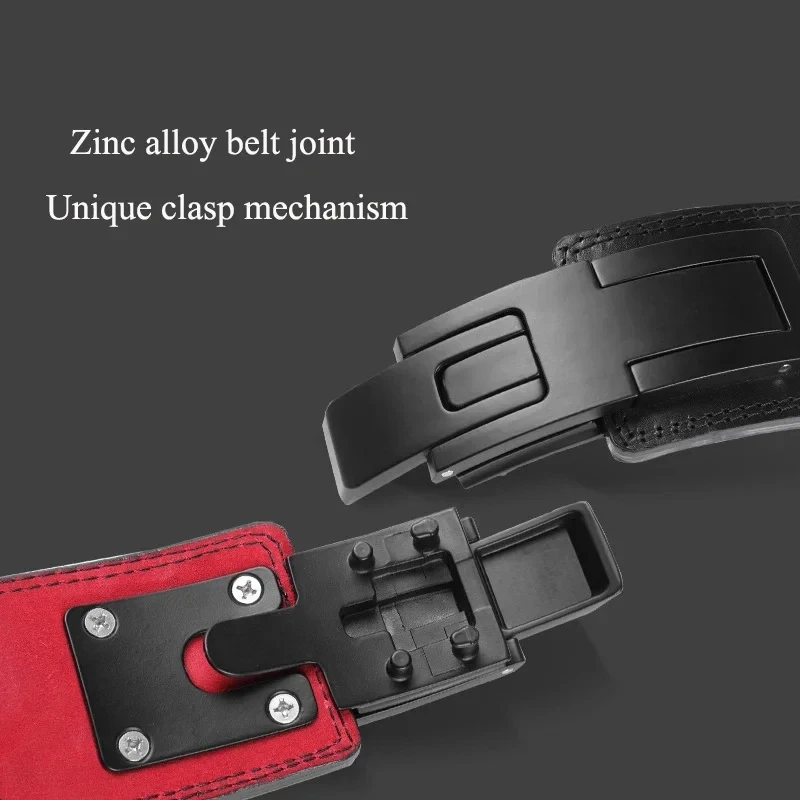 Weightlifting Belt Leather Wide Fitness Gear Powerlifting Gym Barbell Squat Deadlift Strength Waist Protective