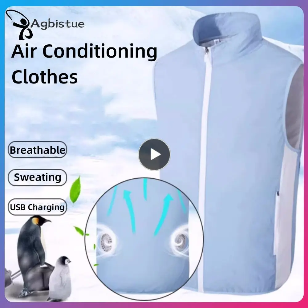 SummerCoolingFanVestWrinkleresistantAirconditionedClothingSuit